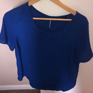 Apt 9, large, blue dress top!